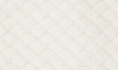 Sofia Cashmere Lattice Stitch Cashmere Knit Headband In Ivory