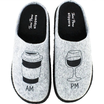 Shop Toni Pons Women's Miri Am/pm Slippers In Grey Felt In Multi