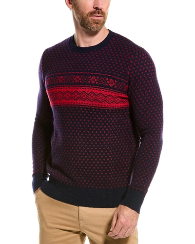 Shop Brooks Brothers Wool-blend Crewneck Sweater In Red