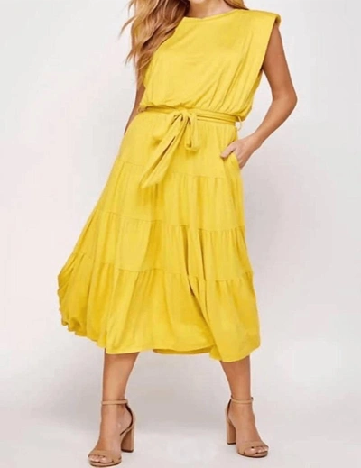 Shop Strut & Bolt Walking On Sunshine Dress In Yellow