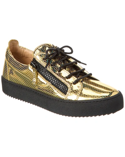 Shop Giuseppe Zanotti May London Sneaker In Gold