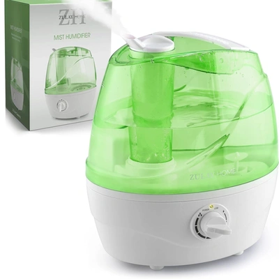 Shop Zulay Kitchen Cool Mist Humidifiers For Bedroom (2.2l Water Tank) In Green