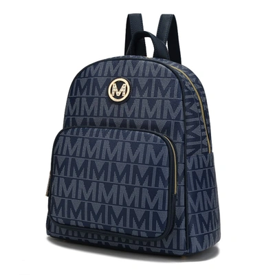 Shop Mkf Collection By Mia K Fanny Signature Backpack In Blue