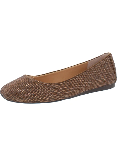 Shop Inc Juney Womens Rhinestone Square Toe Ballet Flats In Multi