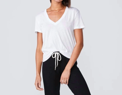 Shop Monrow Relaxed V-neck Tee In White