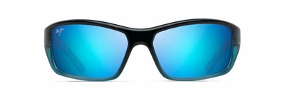 Shop Maui Jim Barrier Reef Sunglasses In Blue W/turquoise/blue Hawaii In Multi