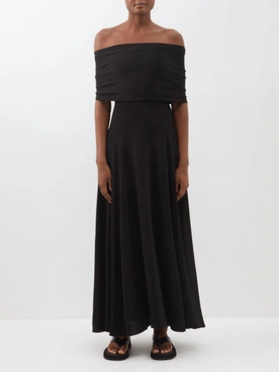 Shop Khaite Bridgit Dress In Black