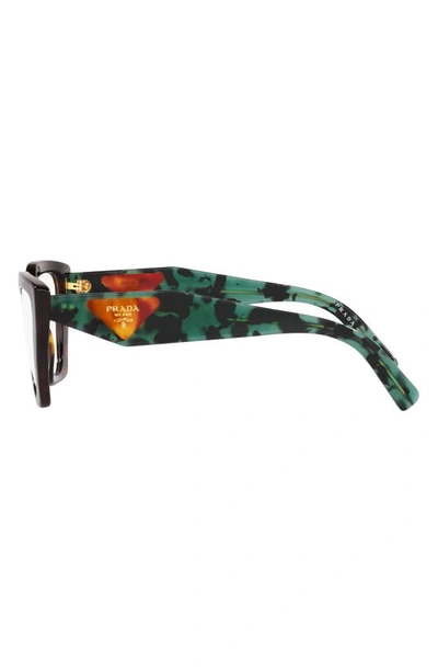 Shop Prada 54mm Cat Eye Optical Glasses In Tortoise