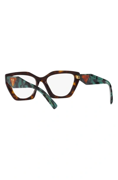 Shop Prada 54mm Cat Eye Optical Glasses In Tortoise