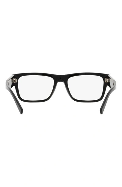 Prada Pr 15yv Black Male Eyeglasses In Black