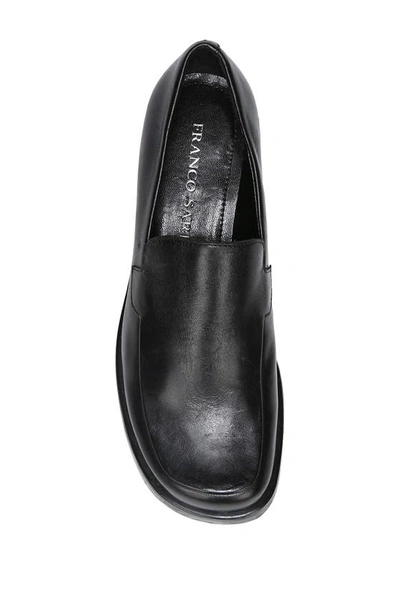 Franco Sarto Bocca Leather Loafer In Black Leather