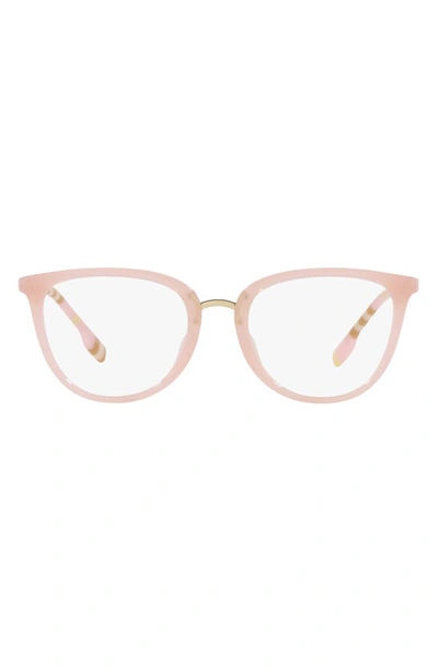 Shop Burberry Katie 51mm Cat Eye Optical Glasses In Pink