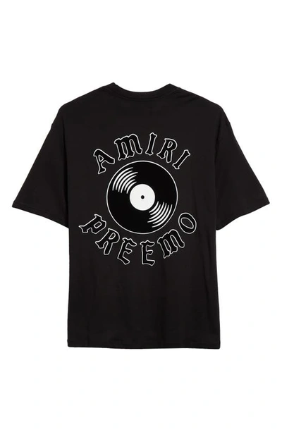 Amiri Premier Record Crew-neck T-shirt In Black