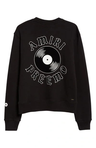 Shop Amiri X Premier Records Cotton Graphic Sweatshirt In Black
