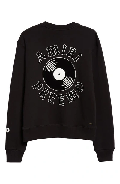 Amiri X Premier Records Cotton Graphic Sweatshirt In Black