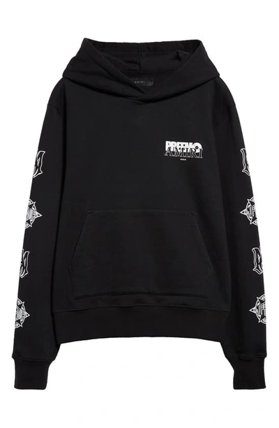 Shop Amiri X Premier Records Cotton Graphic Hoodie In Black