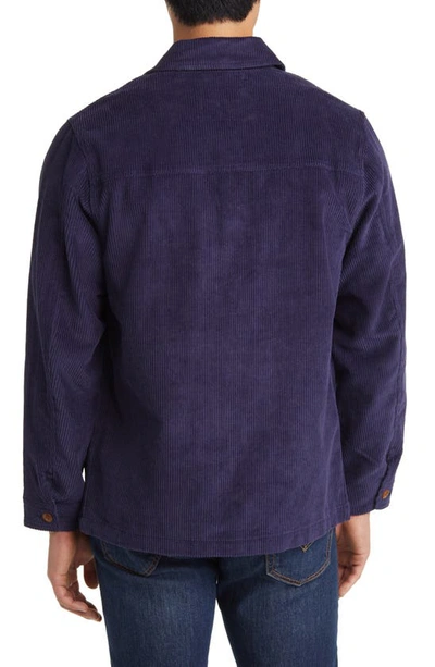 Schott Corduroy Chore Jacket In Navy