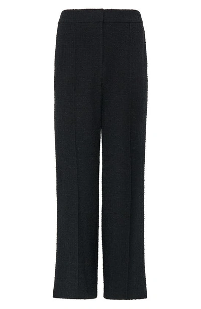 Shop Milly Betsy Bouclé Flare Pants In Black