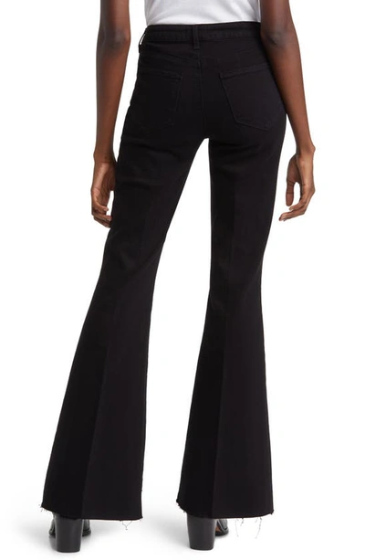 Shop L Agence L'agence Sera High Waist Flare Jeans In Saturated Black