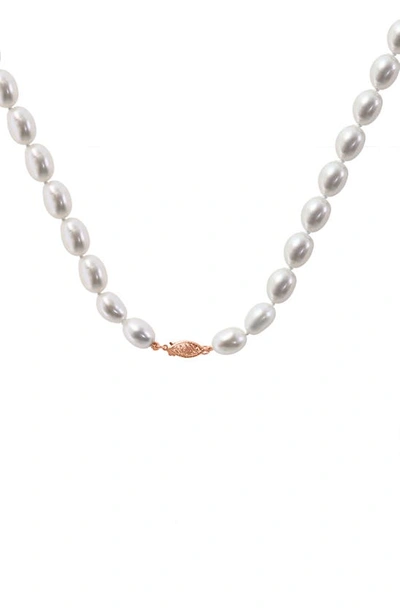 Effy 14k Gold Freshwater Pearl Necklace In White