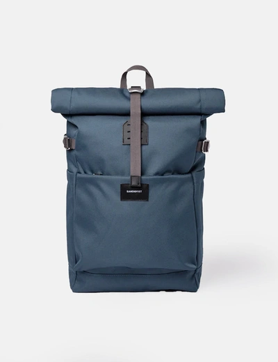 Shop Sandqvist Ilon Rolltop Backpack (recycled Poly) In Blue