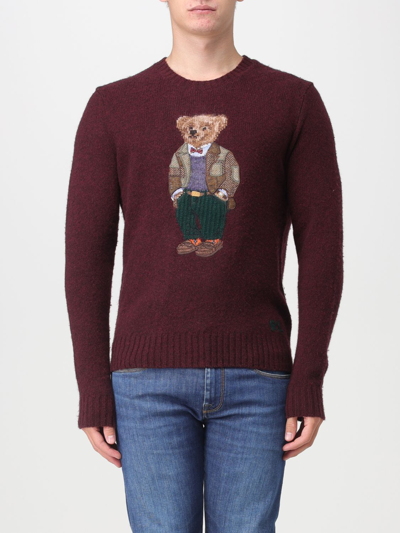 Shop Polo Ralph Lauren Sweater  Men Color Burgundy