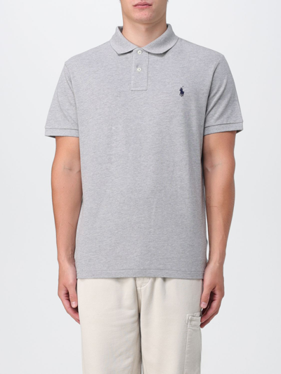 Shop Polo Ralph Lauren Polo Shirt  Men Color Grey