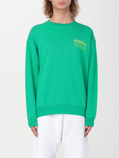 Shop Diadora Sweatshirt  Men Color Green