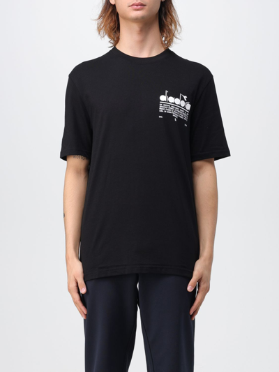 Shop Diadora T-shirt  Men Color Black