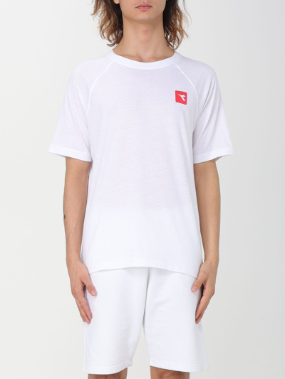 Shop Diadora T-shirt  Men Color White