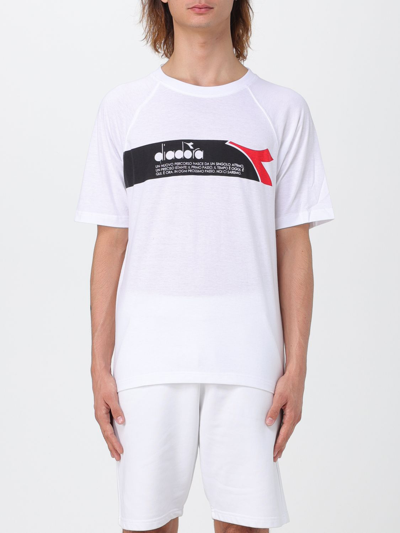 Shop Diadora T-shirt  Men Color White 1