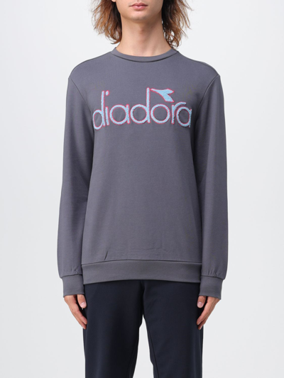 Shop Diadora Sweatshirt  Men Color Grey