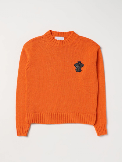 Shop Ermanno Scervino Junior Sweater  Kids Color Orange