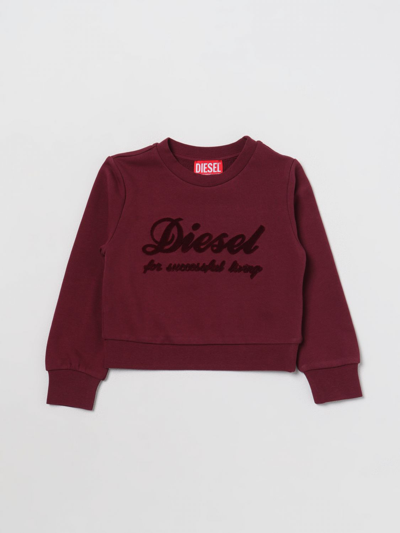 Shop Diesel Sweater  Kids Color Wine