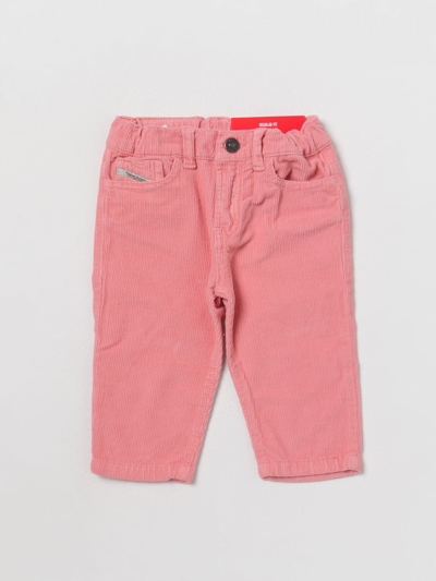 Shop Diesel Pants  Kids Color Pink