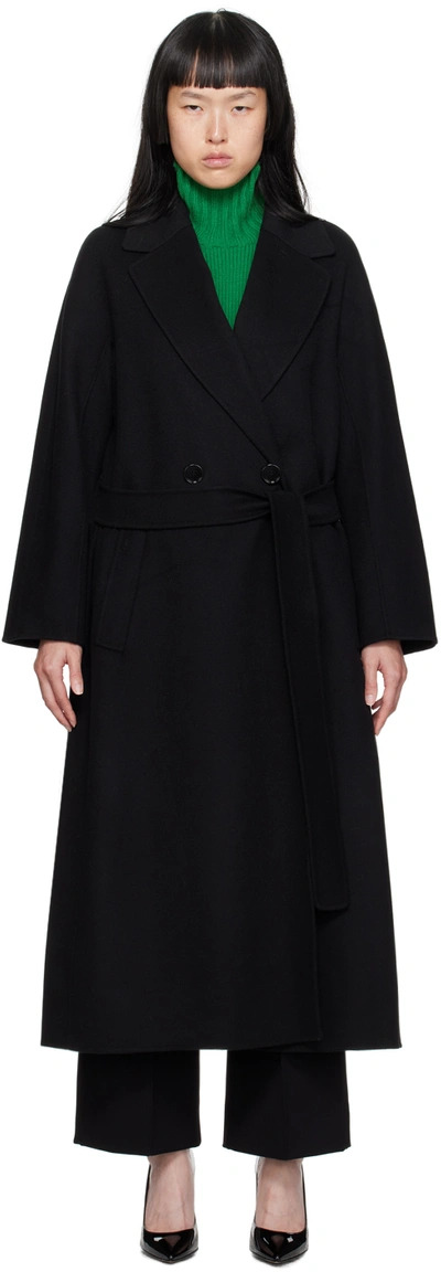 Shop 's Max Mara Black Eliot Coat In 013 Black