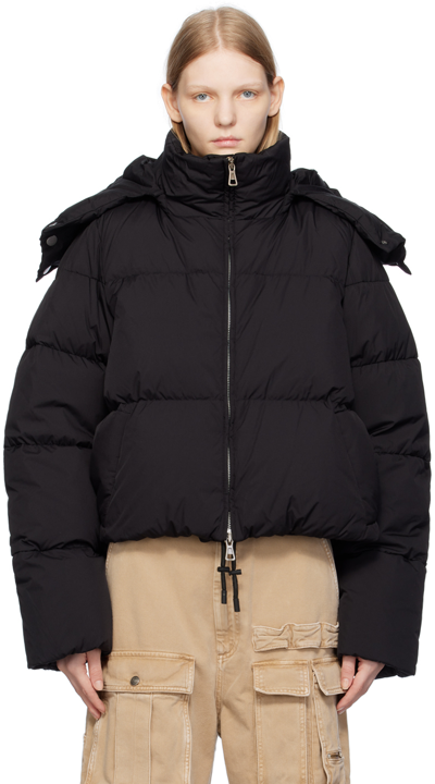 Shop Sportmax Black Otaria Down Jacket In 002 Black