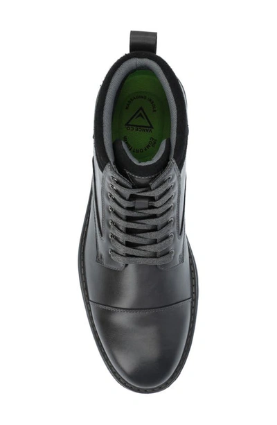 Vance Co. Fegan Cap Toe Boot In Charcoal