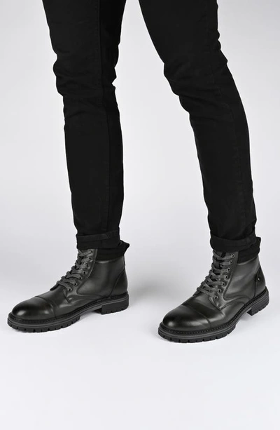 Vance Co. Fegan Cap Toe Boot In Charcoal