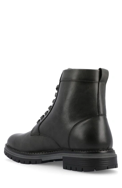 Vance Co. Denver Lug Sole Boot In Charcoal