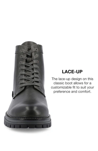 Vance Co. Denver Lug Sole Boot In Charcoal