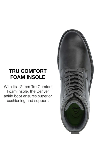 Vance Co. Denver Lug Sole Boot In Charcoal