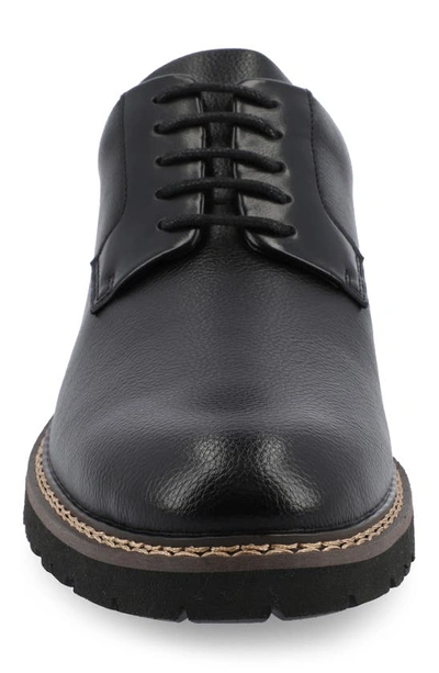 Shop Vance Co. Vance Co Martin Lug Sole Derby In Black