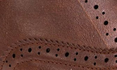 Deer Stags Benton Jr. Classic Lace-up Wingtip Hybrid Sneaker Dress Comfort Oxford In Brown/grey