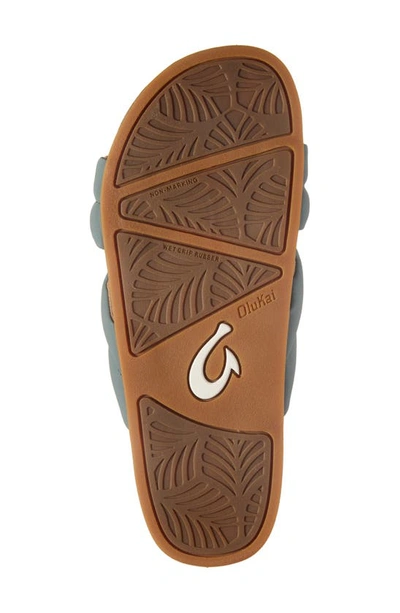 Shop Olukai Hila Water Resistant Slide Sandal In Star Pine / Star Pine