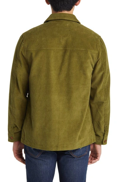 Shop Schott Nyc Corduroy Chore Jacket In Spruce