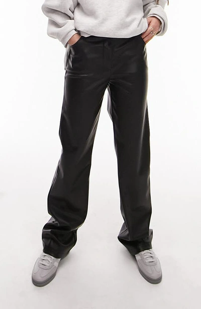 Topshop faux clearance leather trousers