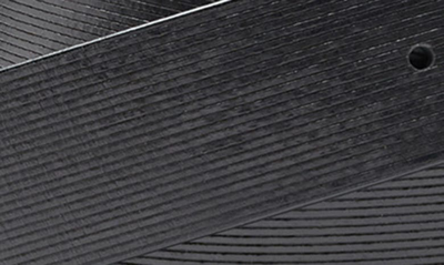 Johnston & Murphy Scored Leather Belt In Black