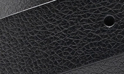 Johnston & Murphy Tumbled Leather Belt In Black