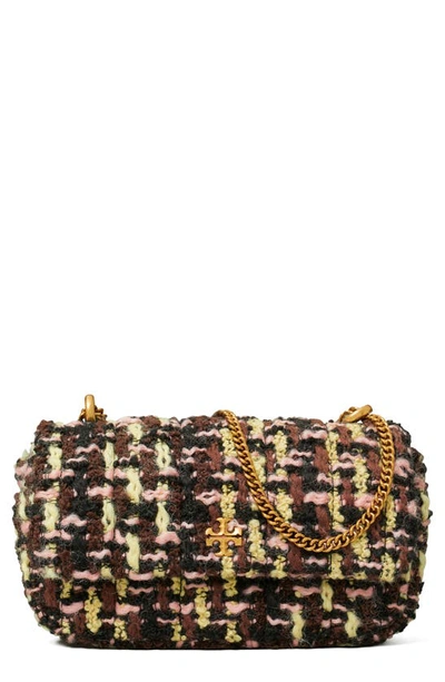 A tweed Chanel purse spotted at New York Fashion Week.